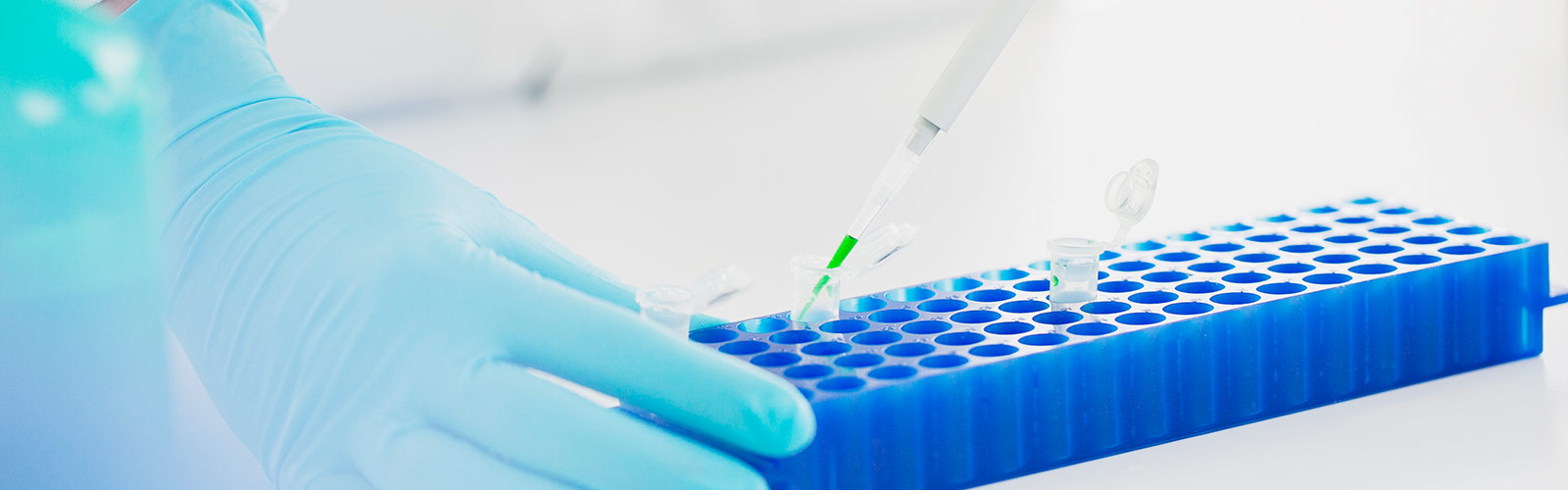 Lab technician preparing samples for the ValamAi pipeline
